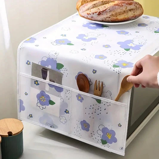Fridge & Oven Dust Cover With Storage Pocket Waterproof