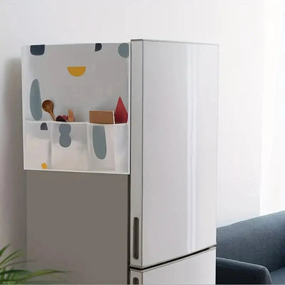 Fridge & Oven Dust Cover With Storage Pocket Waterproof